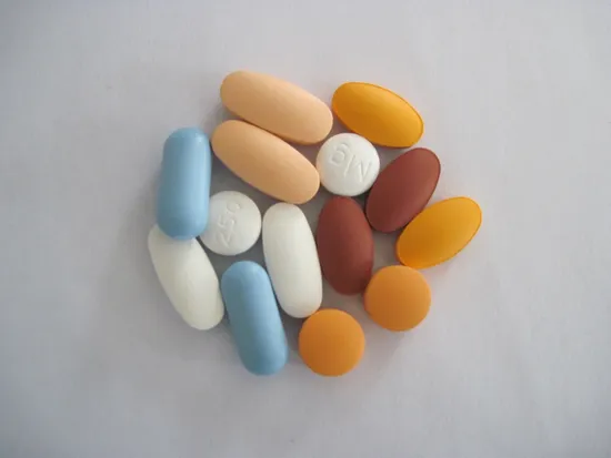 Capsule de gélatine acide folique biotine B