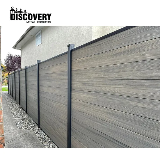 Durable Balcony Metal Garden Fence Fireproof Swimming Pool WPC Fence 