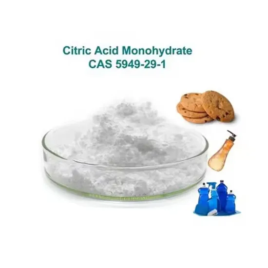 Acide citrique anhydre pur pour applications alimentaires et boissons CAS 77
