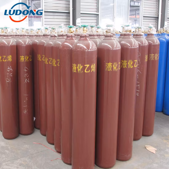 China Supplier for 99.95% Ethylene Gas/C2h4 Gas in 50L Cylinder 
