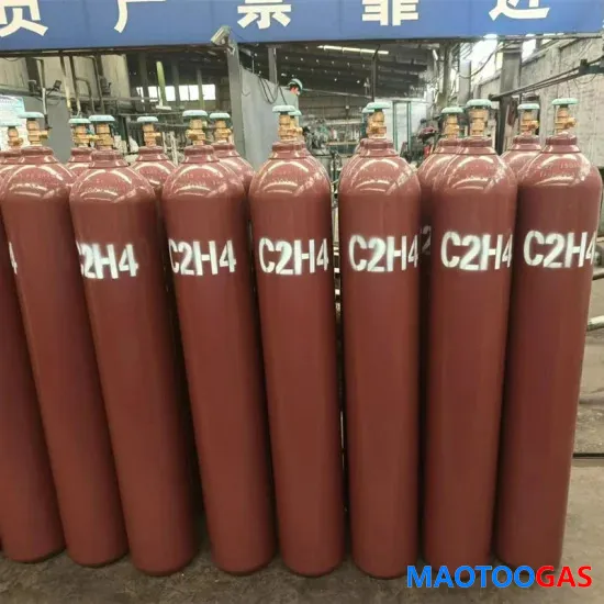 Gaz éthylène 3n5 à 6n haute pureté de qualité électronique, gaz C2h4 de qualité industrielle, 40 L, 50 L